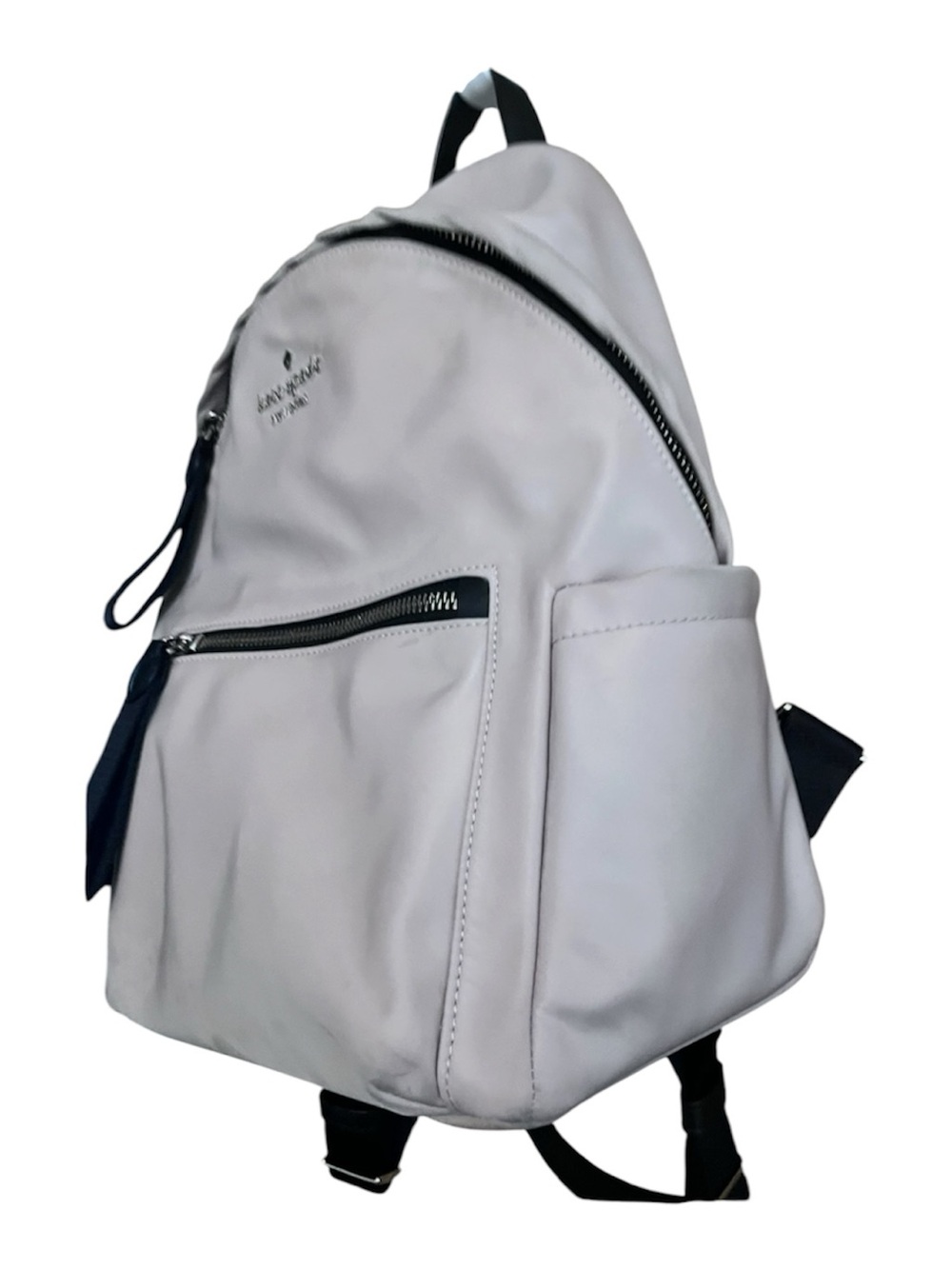 kate spade Gray Nylon Backpack with Black Trim - Picture 2 of 5